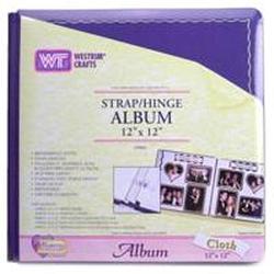 Westrim Crafts Renaissance Cloth Strap Hinge 12X12-Purple