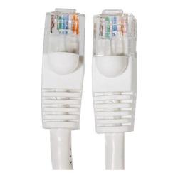 Eforcity White 14 foot CAT5E Ethernet Cable - Gold Plated Male to Male Connectors for Base-T Networks