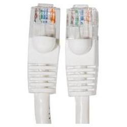 Eforcity White 25 foot CAT5E Ethernet Cable - Gold Plated Male to Male RJ45 connectors for Base-T Networks