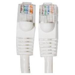 Eforcity White 25 foot CAT5E Ethernet Cable - Gold Plated Male to Male RJ45 connectors for Base-T Networks