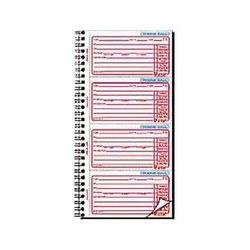 Universal Office Products Wirebound Phone Call Message Book, 4 Forms/Pg, 400 Sets/Book (UNV48003)