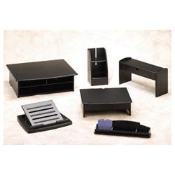 RubberMaid Wood Tones™ DeskMate, 5 1/4w x 4 1/2d x 11 5/8h, Black (ROL82433)