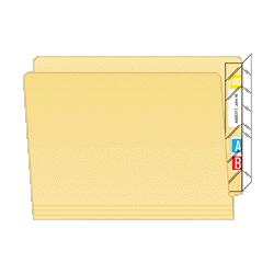 Tabbies Wrap around folder End Tabs, 8 x2 , Clear (TAB68386)