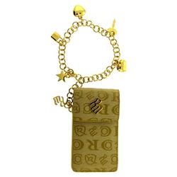 Roca Wear Xcite 34-1729-05 Universal Tan Pouch with Gold Charm Bracelet