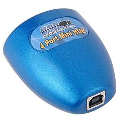 Xterasys XH-144 4-Port USB 1.1 Mini Hub (Blue)