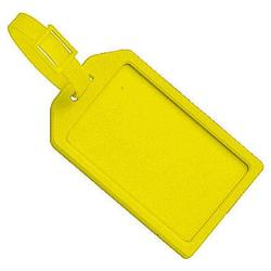 BRADY PEOPLE ID - CIPI YELLOW RIGID LUGGAGE TAG CARD HOLDER W/