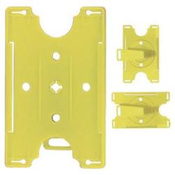 BRADY PEOPLE ID - CIPI YELLOW SEMI-RIGID CONVERTIBLE CARD HOLD