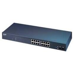 ZYXEL Zyxel Dimension GS-1116A 16-Port Gigabit Ethernet Switch - 2 x SFP (mini-GBIC) - 14 x 10/100/1000Base-T LAN, 2 x 10/100/1000Base-T LAN