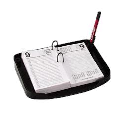 OFFICEMATE INTERNATIONAL CORP calendar base with pencil holder,7-6/7 x8-2/3 x1-1/2 , bk (OIC22217)