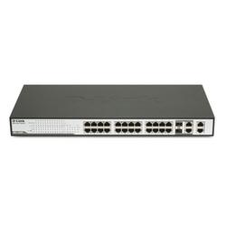 D-LINK SYSTEMS D-Link DES-1228P WebSmart Managed Ethernet Switch with PoE - 24 x 10/100Base-TX LAN, 2 x 10/100/1000Base-T Uplink, 2 x 10/100/1000Base-T Uplink