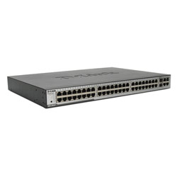 D-LINK SYSTEMS D-Link DES-3052P Managed Ethernet Switch with PoE - 48 x 10/100Base-TX LAN, 2 x 10/100/1000Base-T LAN, 2 x 10/100/1000Base-T LAN
