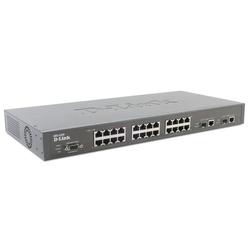 D-LINK SYSTEMS D-Link FlexSwitch DES-3526 Stackable Ethernet Switch - 24 x 10/100Base-TX LAN, 2 x 10/100/1000Base-T LAN