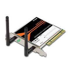 D-LINK SYSTEMS INC D-Link Wireless Pci Adapter 2 Antennas Rangebooster N Draft 802.11N