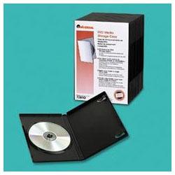 Universal Office Products DVD Box Cases, Black, 10 Per Pack (UNV72810)