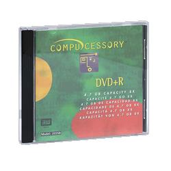 Compucessory DVD+R With Jewel Case, 4.7GB, 8X Speed (CCS35558)