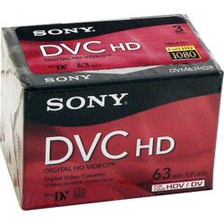 Sony DVM-63HD 63-MNTS MINI-DV-HD TAPE 3-PK