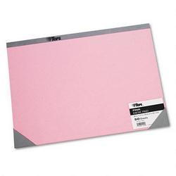 Tops Business Forms Desk Pad, Letr-Trim® Perforated, 50-Sheet Pad, 22 x 17, Pink/Gray (TOP7956)
