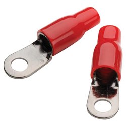Directed 63205 1/0-Gauge Ring Terminals (Red)