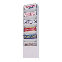 Buddy Products Display Rack, 11 Pockets, 9-3/4 x4 x36-3/8 , Putty (BDY08126)