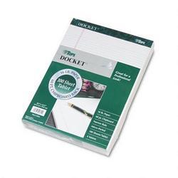 Tops Business Forms Docket® Letter Size Narrow Rule Double Pad, White, 100 Sheets/Pad, 4/Pack (TOP99612)
