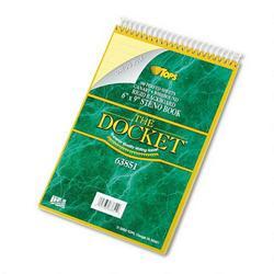 Tops Business Forms Docket® Steno Book, 6 x 9, 100 canary sheets per book (TOP63851)