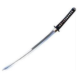 Cold Steel Double Edge Katana, Wood Scabbard