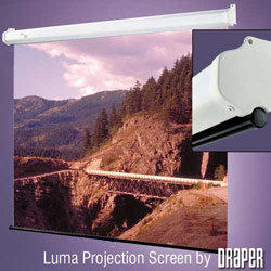 Draper Luma Manual Wall and Ceiling Projection Screen - 60 x 80 - High Contrast Gray - 100 Diagonal