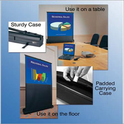 Draper Road Warrior Portable Projection Screen - 36 x 48 - Fiberglass Matt White - 60 Diagonal