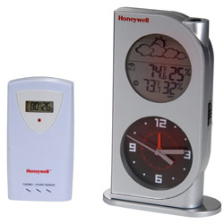 HIDEKI ELECTRONICS Dual View Wireless Weather Station with Analog Quartz Clock