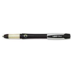 Bic Corporation Duo™ Pen and Highlighter Combination, Refillable, Black Ink (BICBHP11BK)