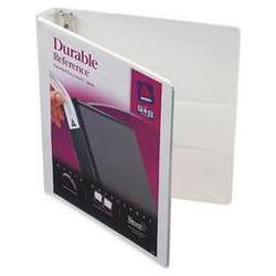 Avery-Dennison Durable Vinyl View Binder, 1 Capacity, White (AVE17012)