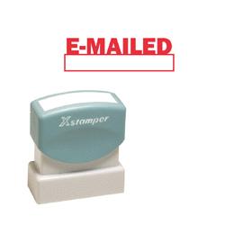 Shachihata Inc. U.S.A. E-Mailed Ink Stamp, 1/2 x1-5/8 , Red Ink (SHA1650)