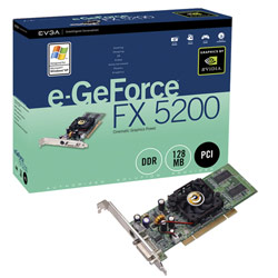 EVGA GeForce FX 5200 128MB 64-bit PCI-E x16 Video Card