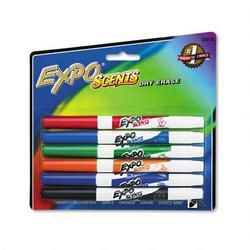 Faber Castell/Sanford Ink Company EXPO® Scents Dry Erase Markers, Fine Point Six-Color Set (SAN84616)