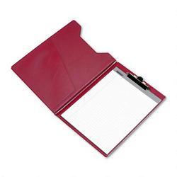 Samsill Corporation Economy Vinyl Pad Holder, with Brass Clip, 8-1/2x11 Pad, Burgundy (SAM71414)