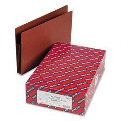 Smead End Tab File Pockets, 3-1/2 Exp, 10/BX, Legal, Red