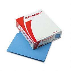 Esselte Pendaflex Corp. End Tab Folders, 3/4 Exp., 2 Fasteners, 2-Ply Tab, Letter, Blue, 50/Box (ESSH10U13BL)