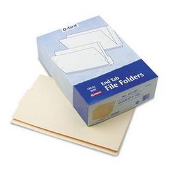 Esselte Pendaflex Corp. End Tab Manila File Folders, 1/3 Asst. Cut Double-Ply Tabs, Legal, 100/Bx (ESSH213D)