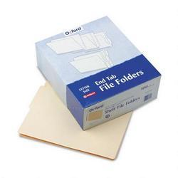 Esselte Pendaflex Corp. End Tab Manila File Folders, 4 Cut, Double-Ply Tab, Letter, 100/Box (ESSH114D)