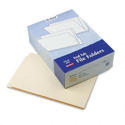 Esselte Pendaflex Corp. End Tab Manila File Folders, Straight 2-Ply Tab, 9-1/2 Front, Legal, 100/Box (ESSH210D)