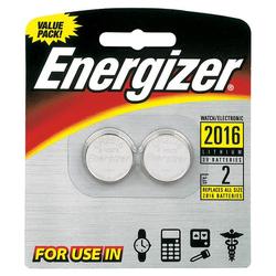 Energizer 2016BP-2 Lithium Button Cell 2016 Size General Purpose Battery - 3V DC - General Purpose Battery