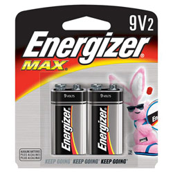 Energizer 9V Alkaline General Purpose Battery - Alkaline - 9V DC - General Purpose Battery