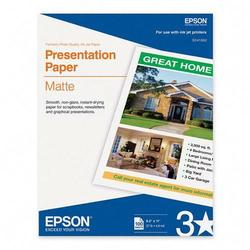 EPSON Epson Photo Quality Inkjet Paper - Letter - 8.5 x 11 - 28lb - Matte - 100 x Sheet (S041062)