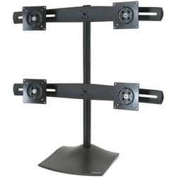 ERGOTRON Ergotron DS100 Quad-Monitor Desk Stand - Up to 124lb - Up to 24 Flat Panel Display - Black