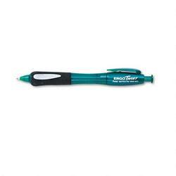 Pentel Of America Ergotwist™ Retractable Ballpoint, Medium Point, Green Barrel, Black Ink (PENBK99DA)