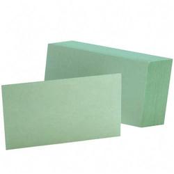 Esselte Pendaflex Corp. Esselte Colored Blank Index Cards - 3 x 5 - 100 x Card (7320-GRE)