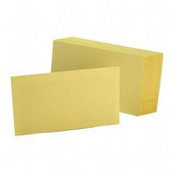 Esselte Pendaflex Corp. Esselte Colored Blank Index Cards - 3 x 5 - 100 x Card - Canary