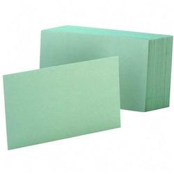 Esselte Pendaflex Corp. Esselte Colored Blank Index Cards - 4 x 6 - 100 x Card (7420-GRE)