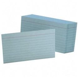 Esselte Pendaflex Corp. Esselte Colored Ruled Index Cards - 3 x 5 - 90lb - 100 x Card (7321-BLU)