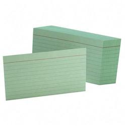 Esselte Pendaflex Corp. Esselte Colored Ruled Index Cards - 3 x 5 - 90lb - 100 x Card (7321-GRE)